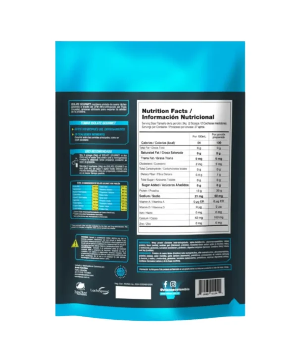 PROTEINA AISLADA - ISOLATE GOURMET 2 LB - Image 2