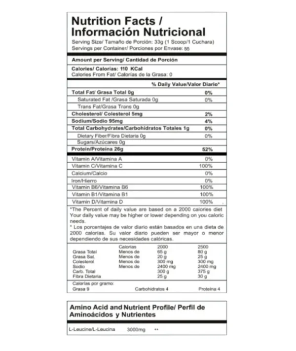 PROTEINA BEST PROTEIN 4 LBS - Image 2