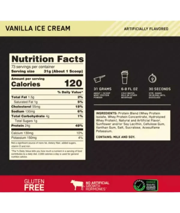 PROTEINA WHEY GOLD STANDARD 5 LIBRAS - Image 2