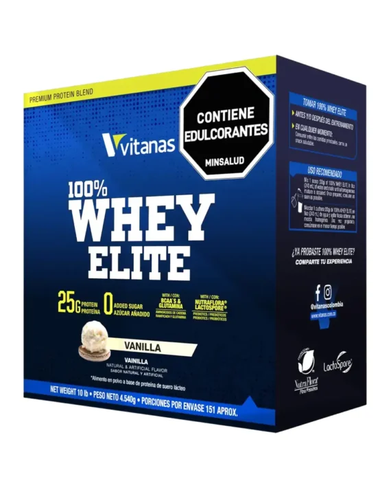 PROTEINA 100% WHEY ELITE X 10 LIBRAS