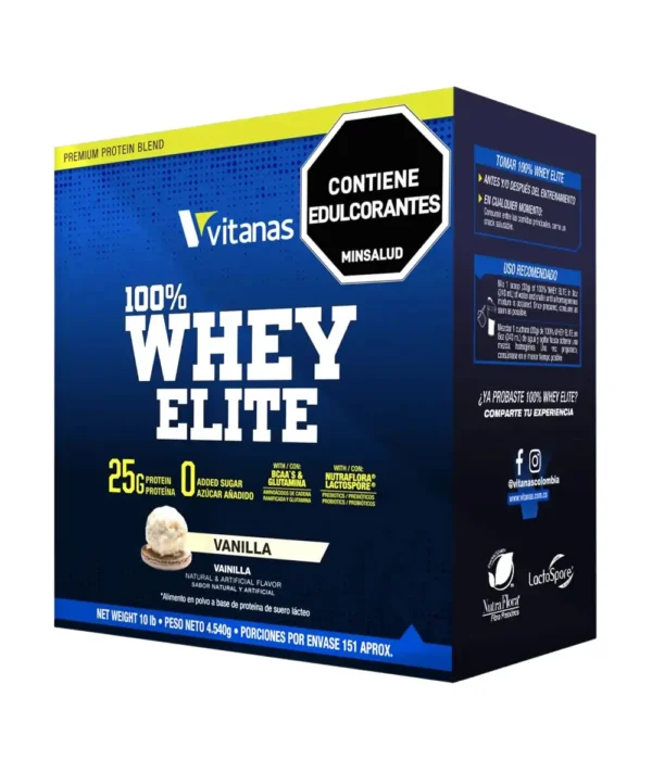 PROTEINA 100% WHEY ELITE X 10 LIBRAS