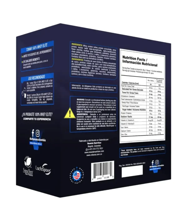 PROTEINA 100% WHEY ELITE X 10 LIBRAS - Image 2