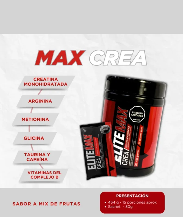 CREATINA MAX CREA 454G ELITEMAX - Image 2